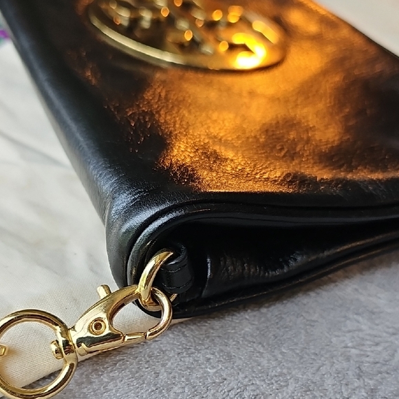 Tory Burch Black Leather Clutch - Picture 3 of 9